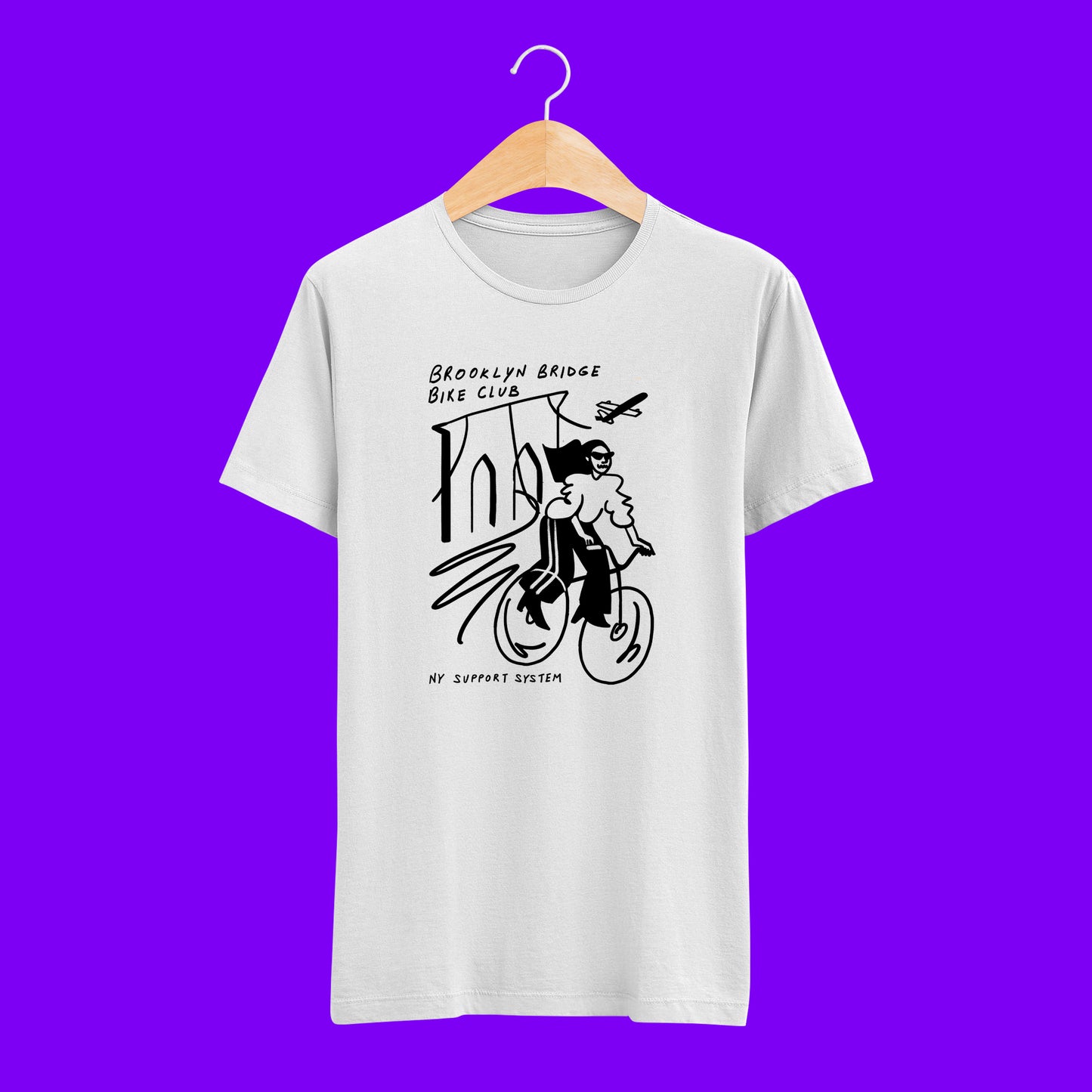 BROOKLYN BRIDGE BIKE CLUB T-SHIRT